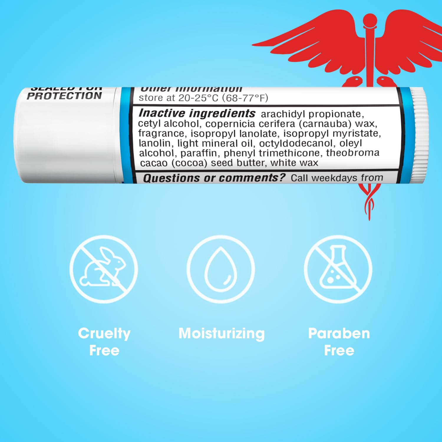 ChapStick Classic Medicated Lip Balm – Skin Protectant, 12 Count, 0.15 oz (Spearmint)