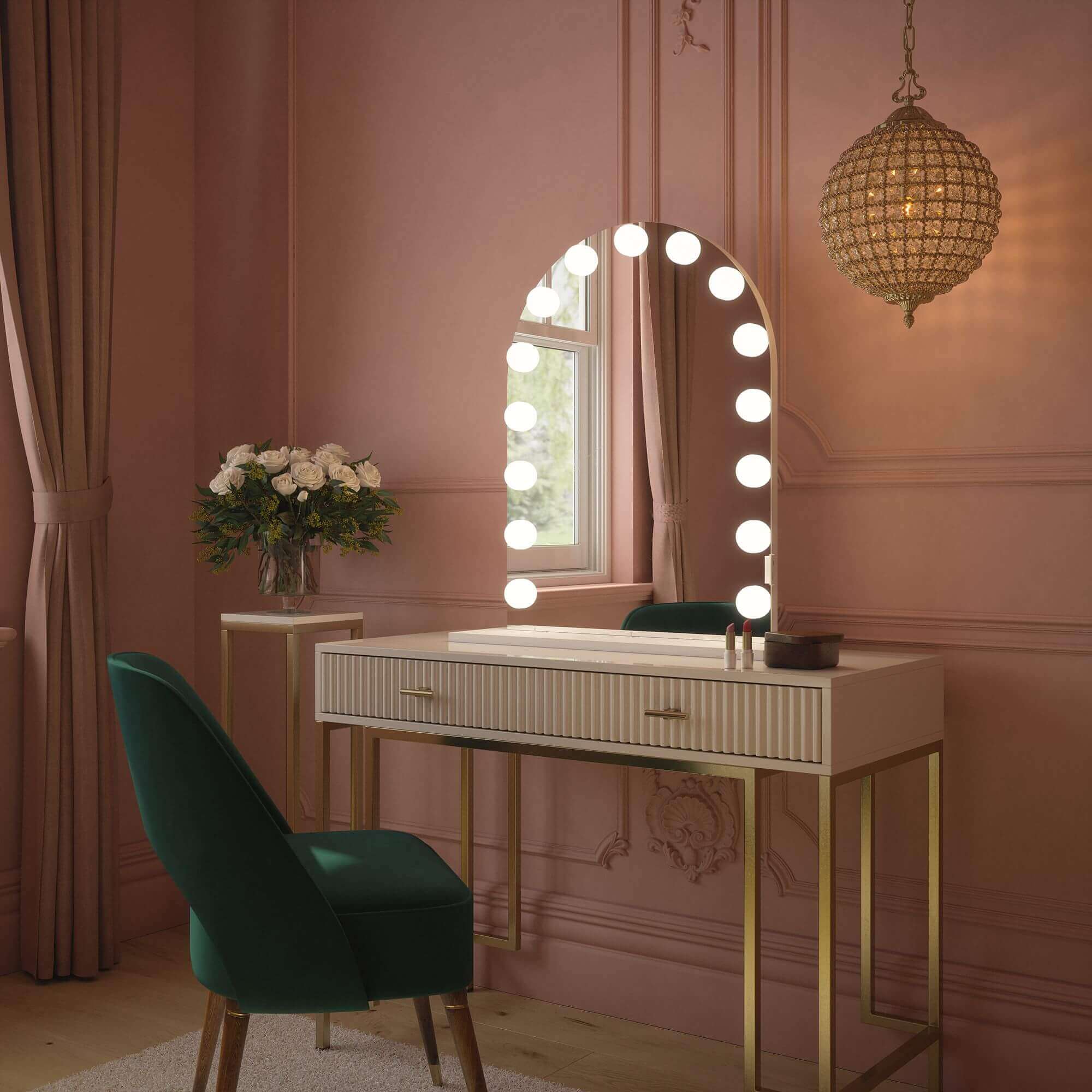 Charlize Arch Hollywood Mirror 80 x 60cm