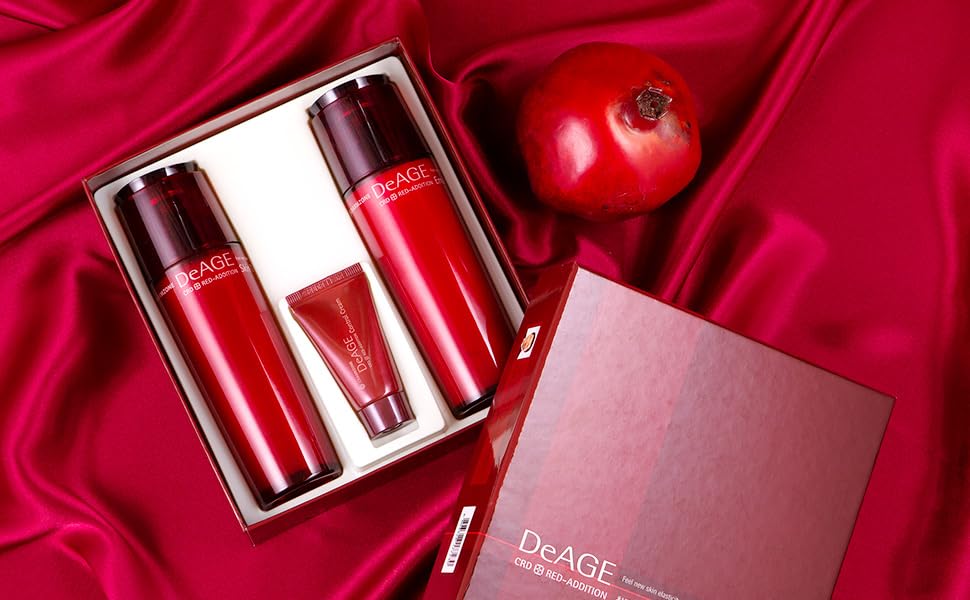 CHARMZONE Red Addition Skincare Set – Anti-Aging Toner & Emulsion with Red Wine & Pomegranate | Hydration & Radiance