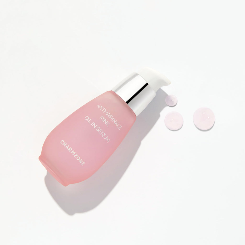 CHARMZONE Anti-Wrinkle Pink Oil-In Serum – Hydrating & Firming for Dry, Sensitive Skin | Bulgarian Damask Rose & Plant-Based Oils (1.01 fl oz)