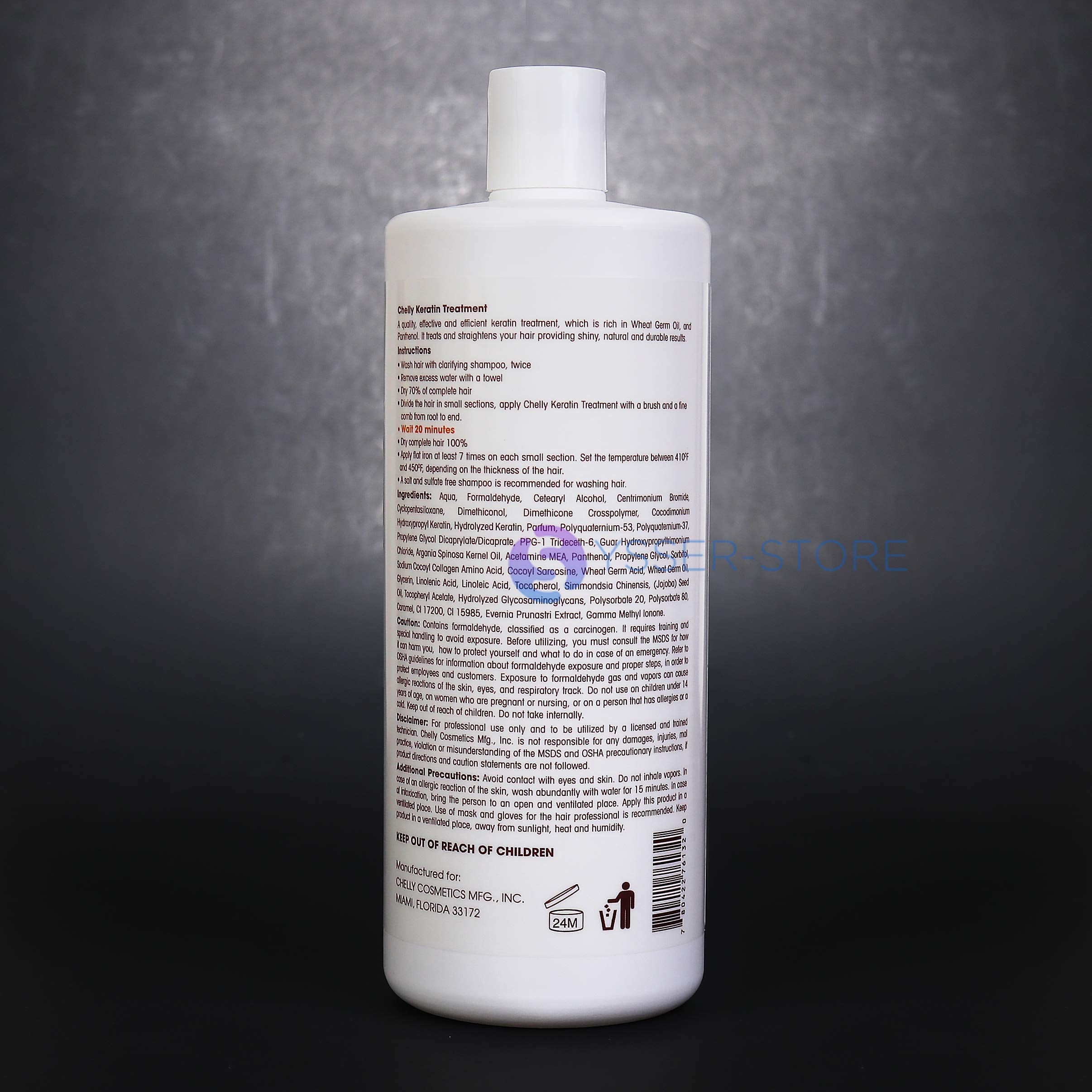 CHELLY Superior Brazilian Keratin (Vanilla) 32oz + Clarifying Shampoo 16oz Combo