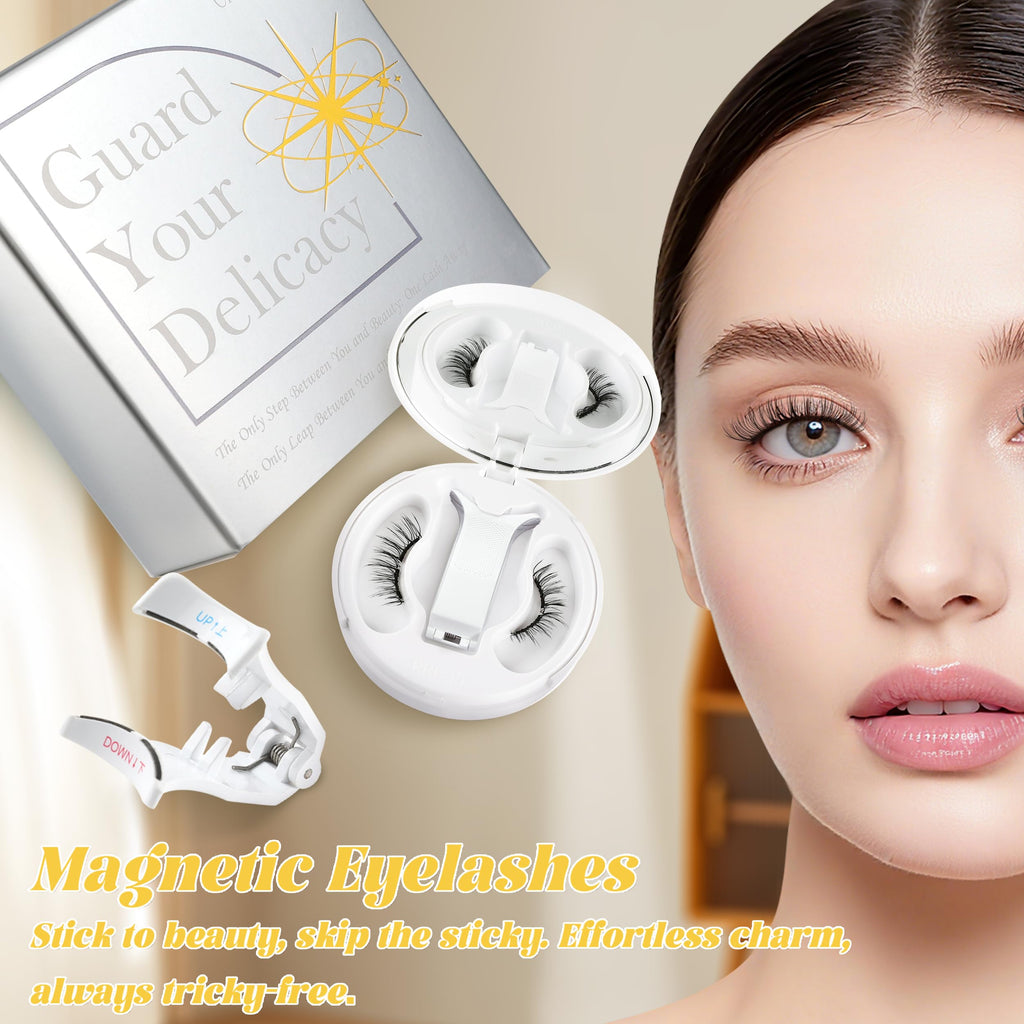 Chensplend Magnetic Eyelashes with Applicator - Upgrade Soft Reusable Lashes (W04)