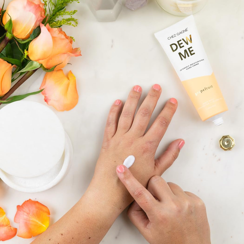 Chez Gagné Dew Me Hand Crème – Grapefruit Scented, 3.4oz, Intensely Moisturizing