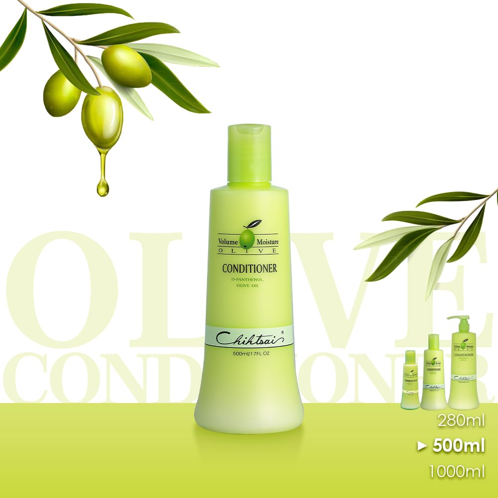 Chihtsai Olive Conditioner – 280ml / 9.5oz | Hydrating Hair Care for Dry & Damaged Hair