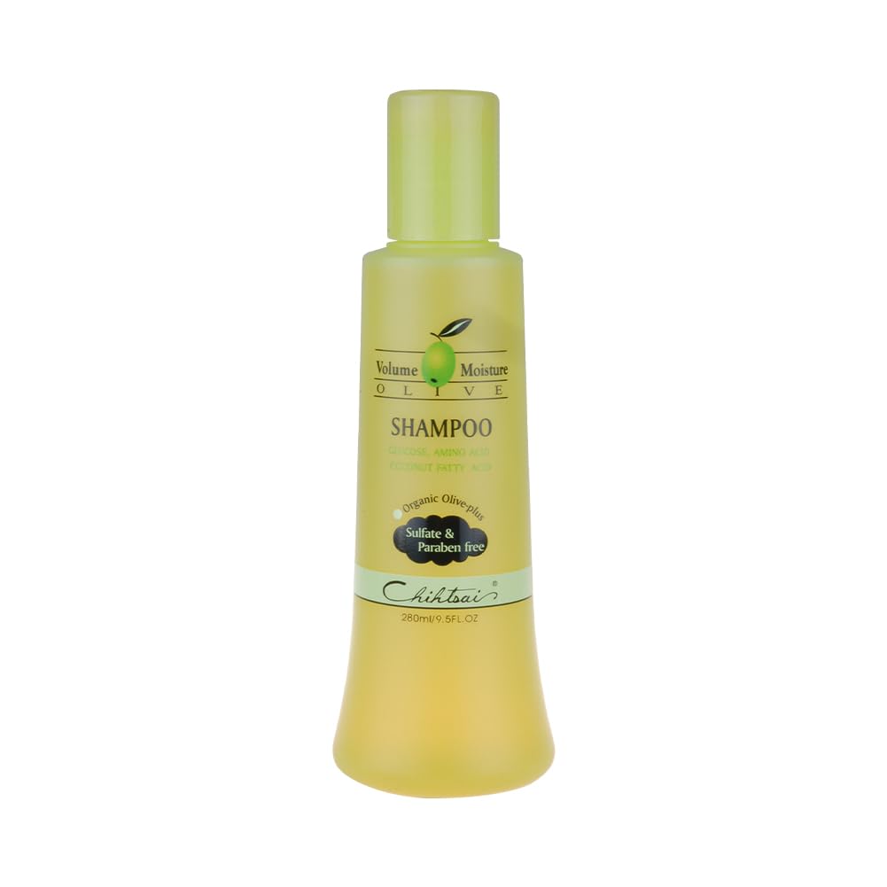 Chihtsai Olive Shampoo — Gentle Cleanse, Moisture Lock, pH-Balanced & Sulfate- and Paraben-Free for Color-Treated Hair | 280ml