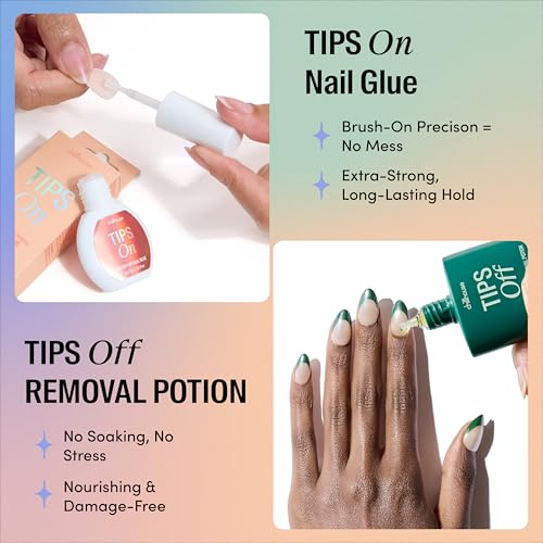 Chillhouse Chill Tips – She's the Prize Oval Press-On Nails Kit | 30 Shapes, Up to 2 Weeks Wear