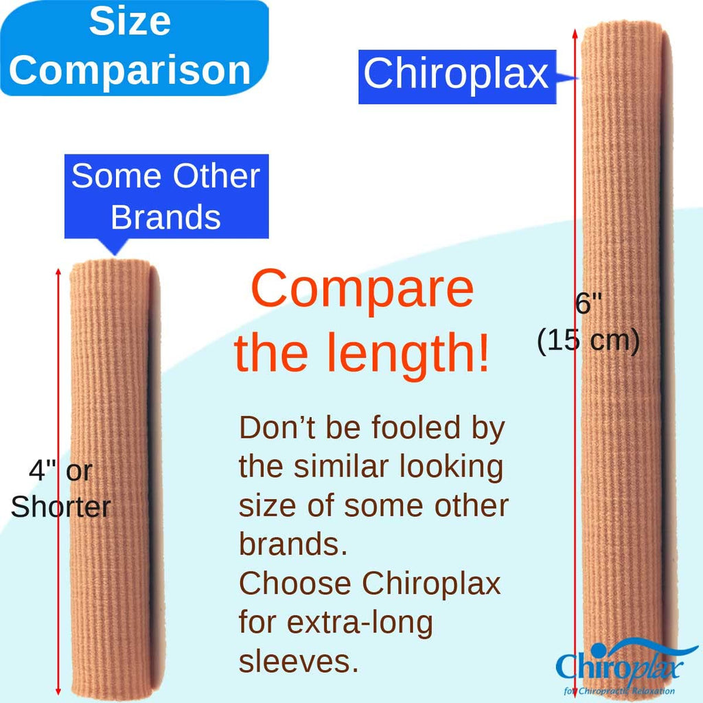 Chiroplax Toe Tubes Sleeves – Fabric & Gel Lining, 5 Pack (Large) for Toes, Bunions & Hammertoes