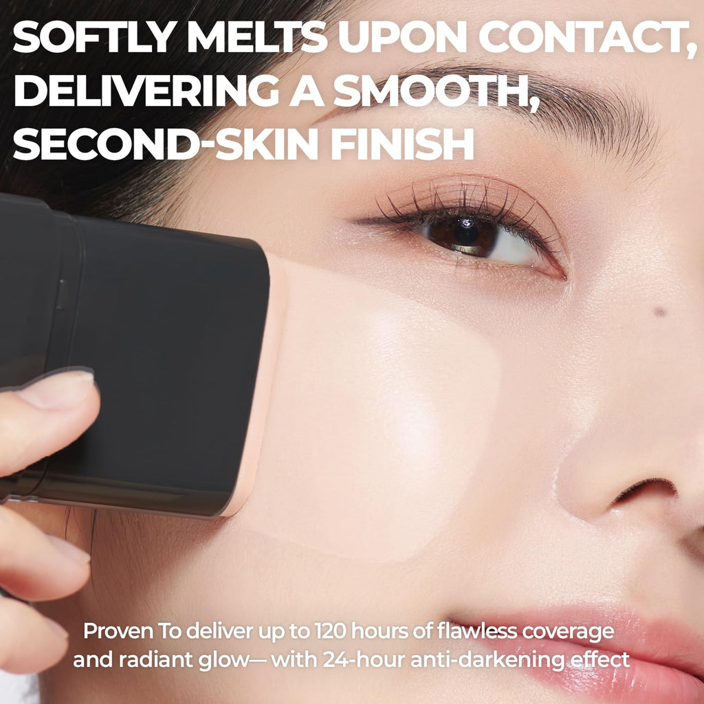 CHOSUNGAH BEAUTY Mega Fit Master Glow Stick Foundation with Brush – 120H Wear, Shade 23 Sand Beige