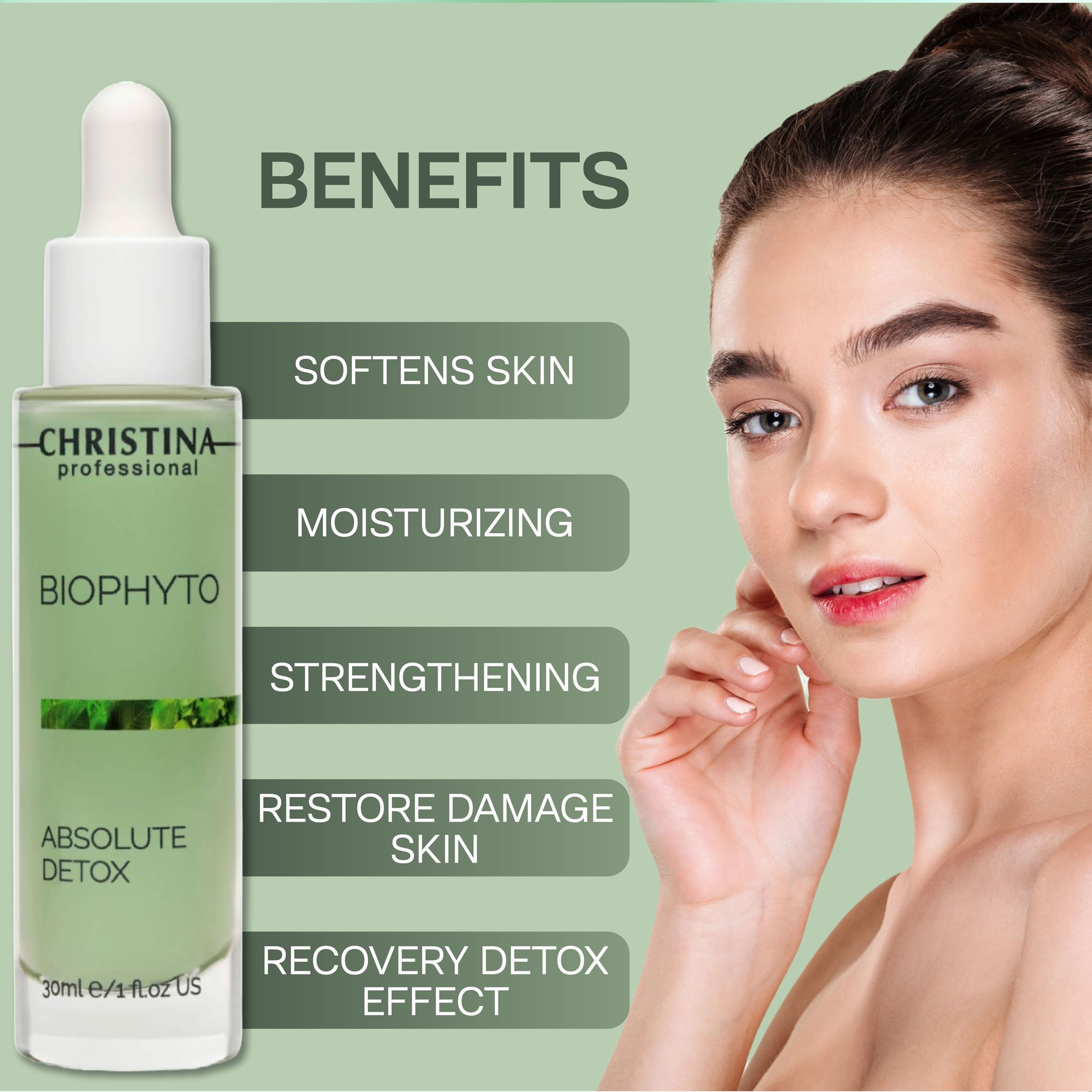 Christina Biophyto Absolute Detox Face Serum – 30ml | Antioxidant Renewal for All Skin Types