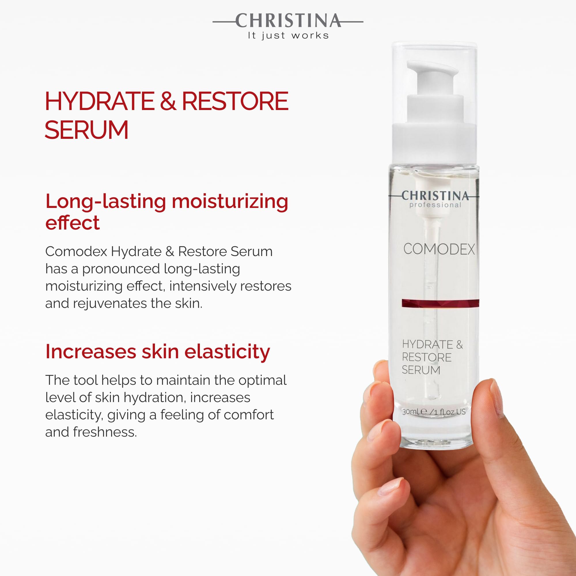 Christina Comodex Hydrate & Restore Serum with Hyaluronic Acid – 30ml