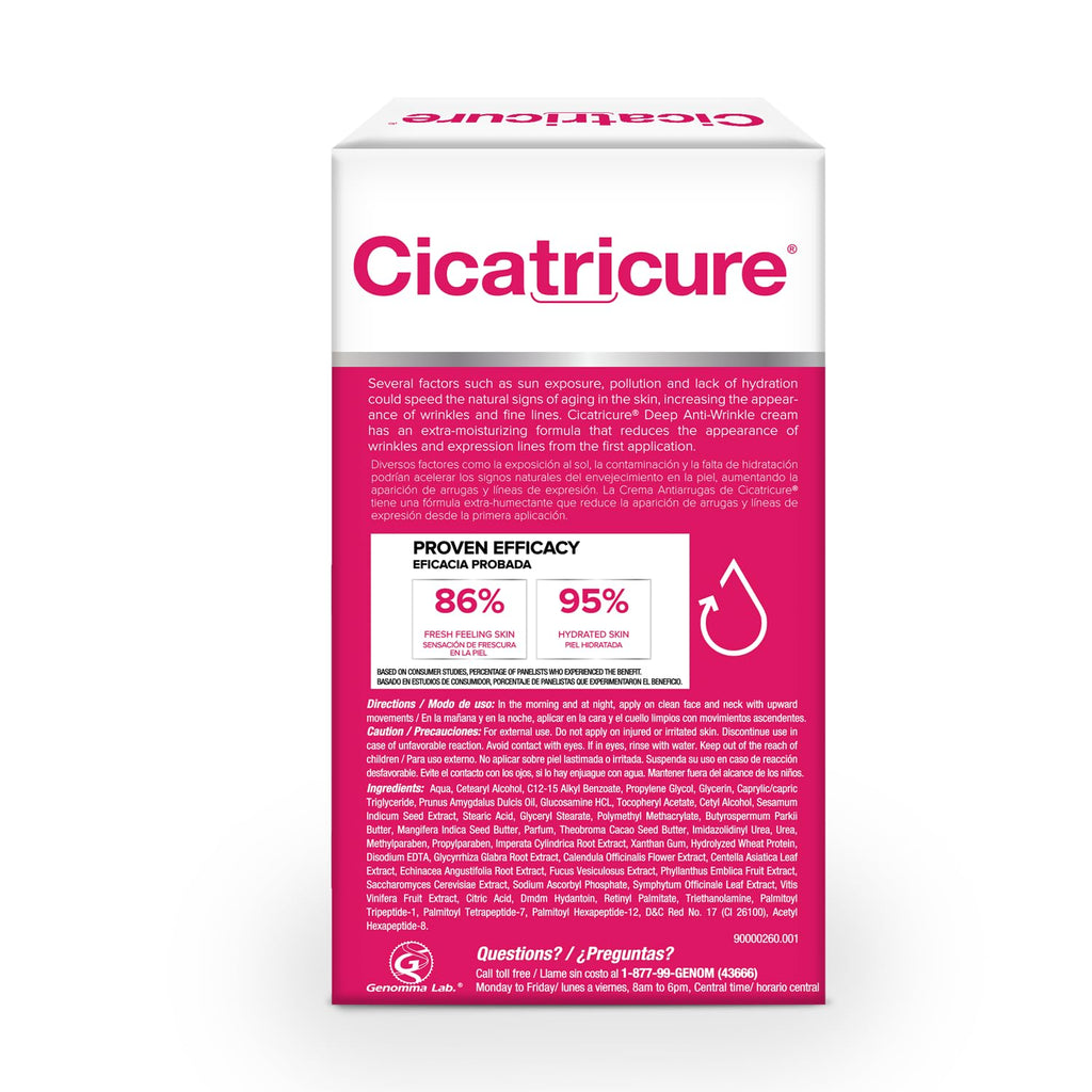Cicatricure Deep Anti-Wrinkle Face & Neck Cream – 2.1 oz, 2 Pack