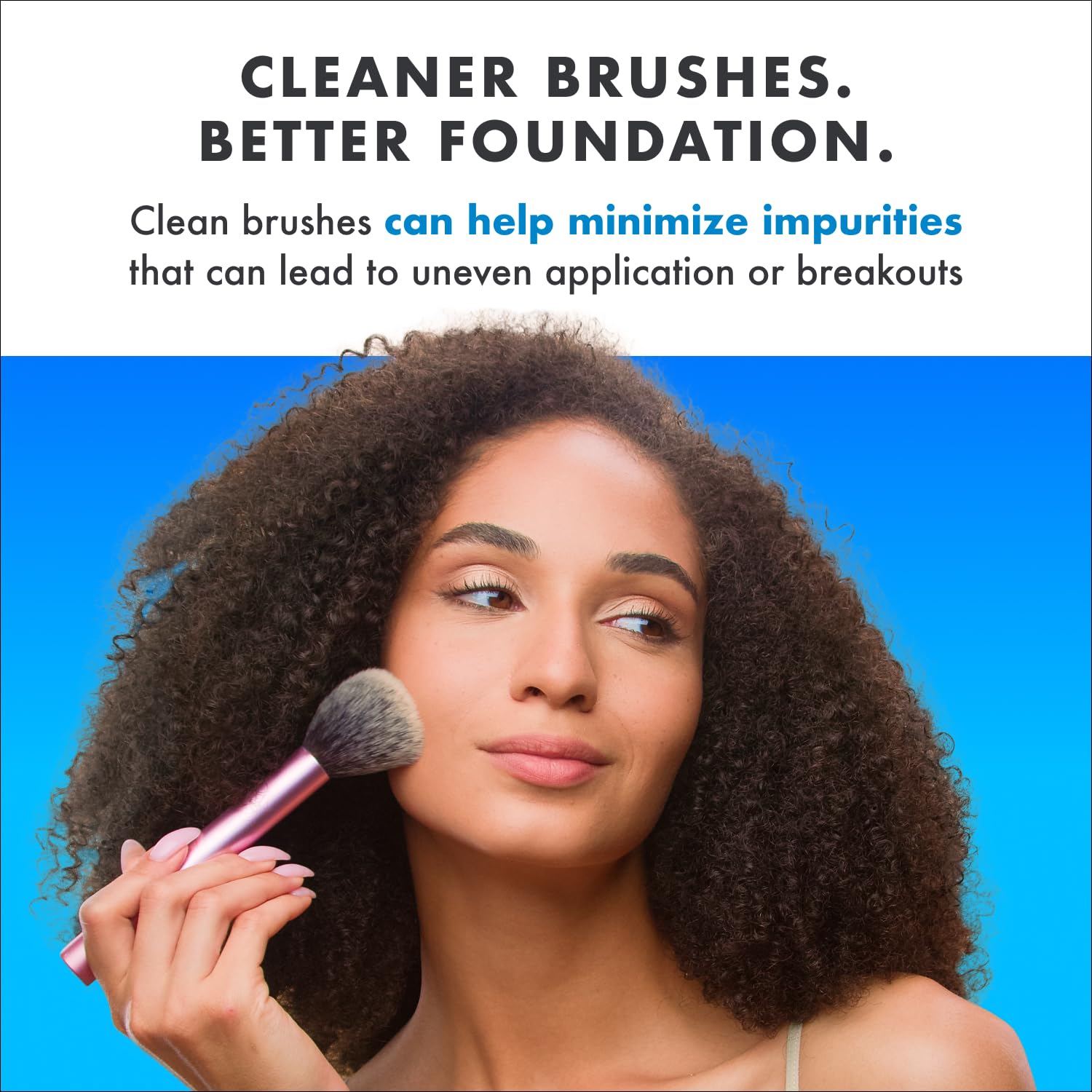 Cinema Secrets Original Blue Vanilla Makeup Brush Cleaner – Fast-Drying, Rinse-Free, 16 fl oz