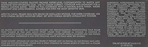 Cinema Secrets Ultimate Foundation 5-in-1 Palette – Medium Peach-Beige Undertones, Buildable Coverage, Long-Wear Matte Finish, Paraben-Free