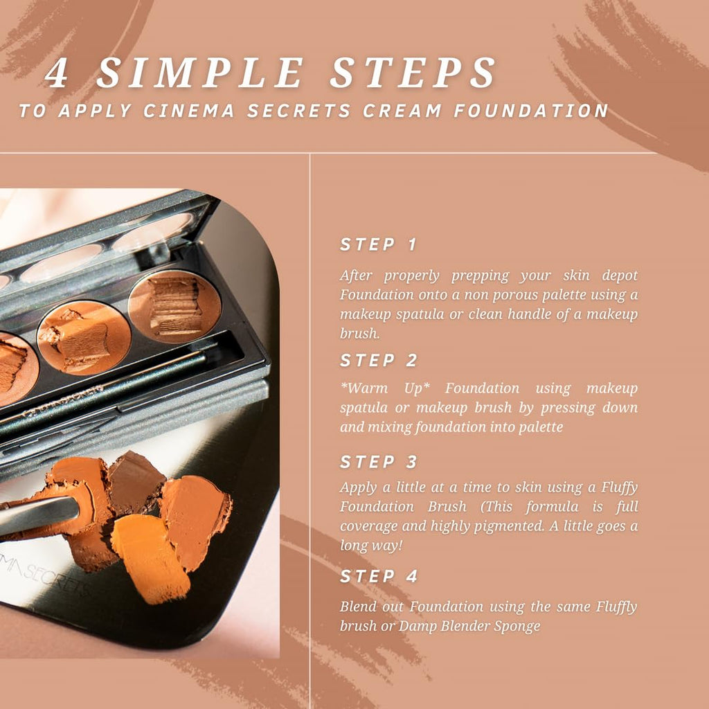 Cinema Secrets Ultimate Foundation Single 503-29 – Light-Med Beige-Pink, Pro Cream, Buildable Coverage