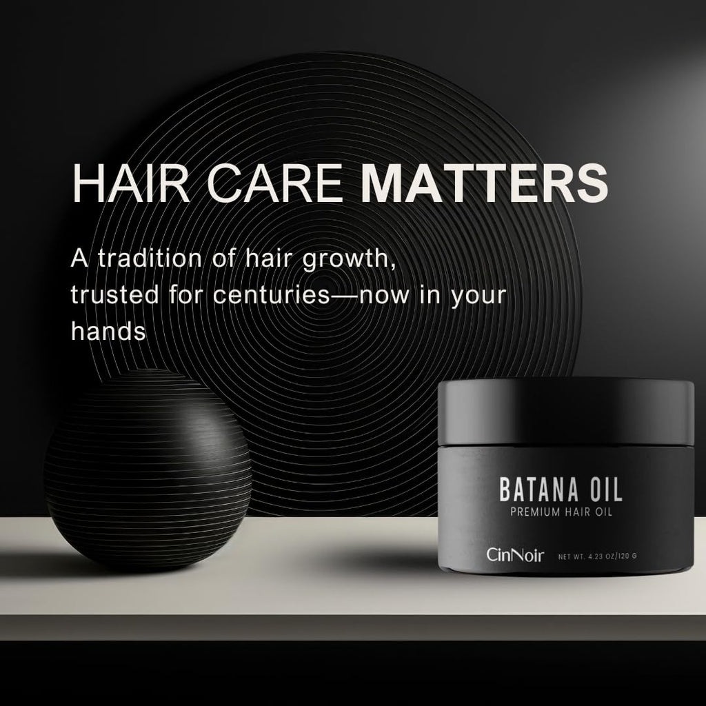 CinNoir Dr Sebi Batana Oil – 100% Raw, Organic & Cold-Pressed for Thicker, Stronger Hair (4.23 oz)