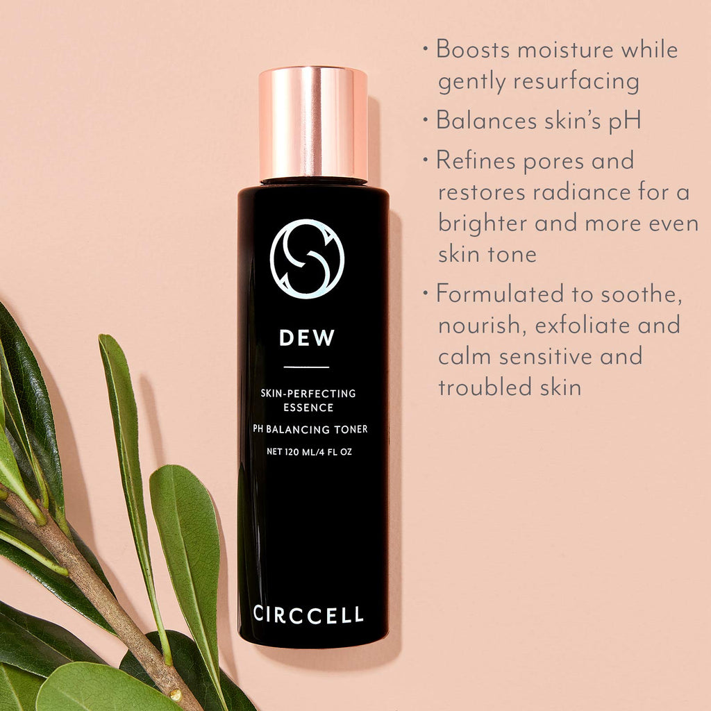 CIRCCELL Dew pH Perfector – pH Balancing Toner, Facial Essence & Primer for Even Tone, Refined Pores & Radiance
