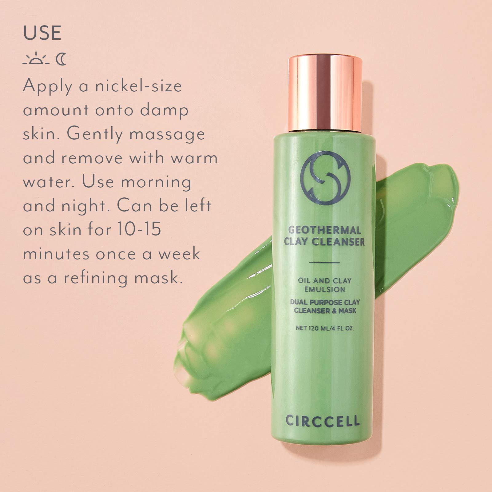 CIRCCELL Geothermal Clay Cleanser – Hydrating Arctic Clay & Essential Oils