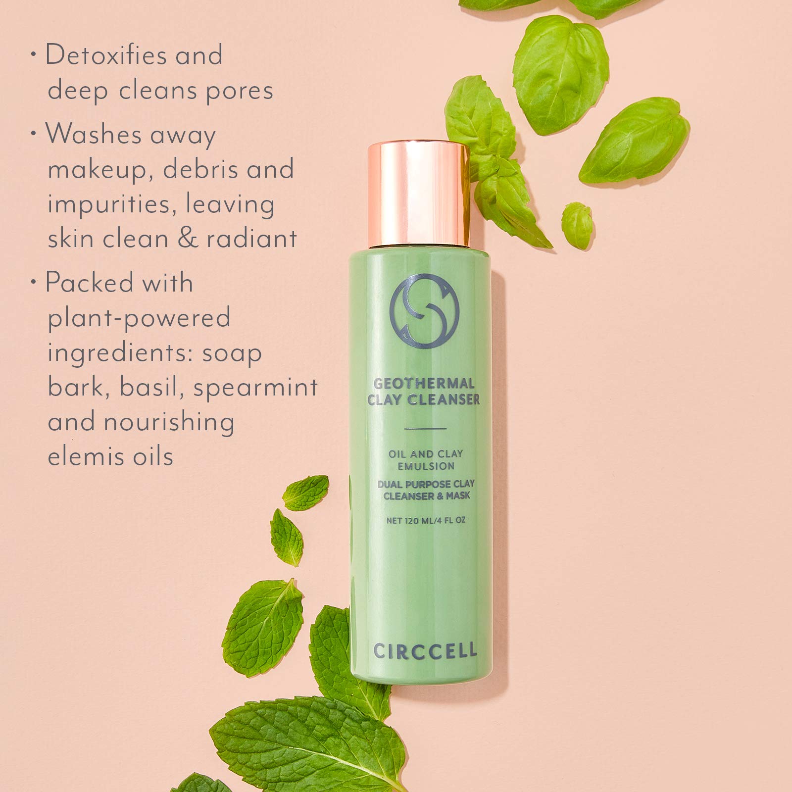 CIRCCELL Geothermal Clay Cleanser – Hydrating Arctic Clay & Essential Oils