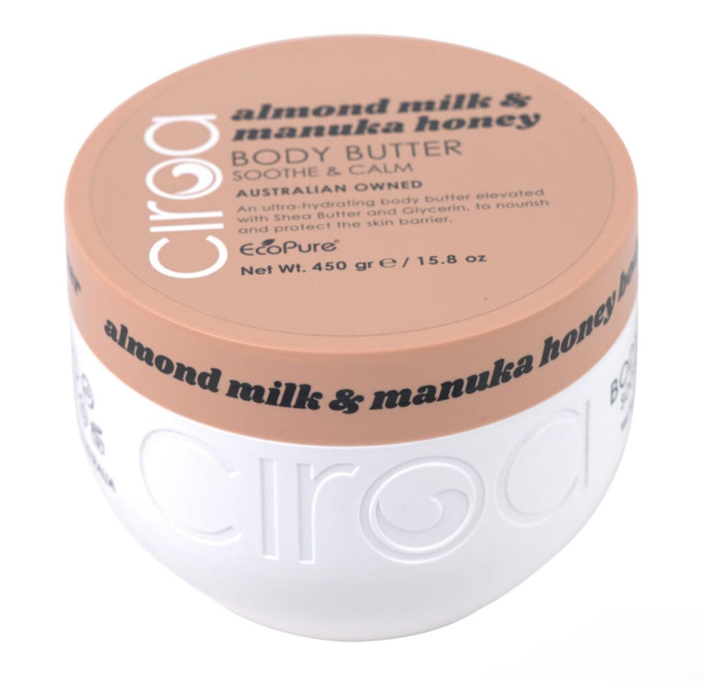 Ciroa Almond Milk & Manuka Honey Body Butter – Soothe & Calm (15.8 oz)