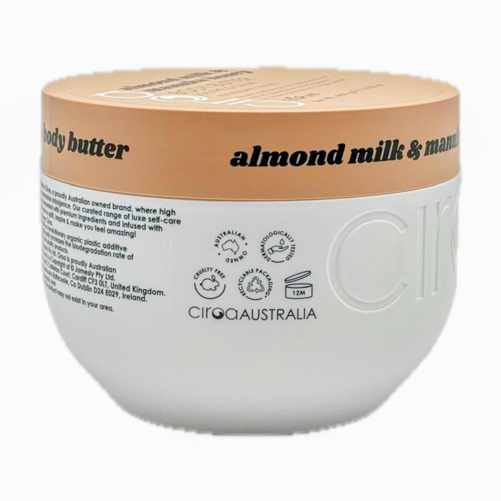 Ciroa Almond Milk & Manuka Honey Body Butter – Soothe & Calm (15.8 oz)