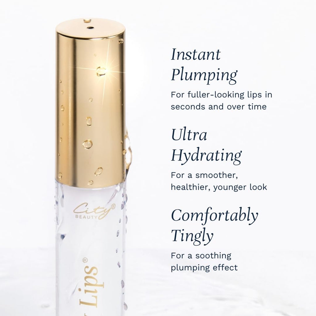 City Beauty City Lips Plum Springs Plumping Lip Gloss – High-Shine Hydration with Hyaluronic Acid