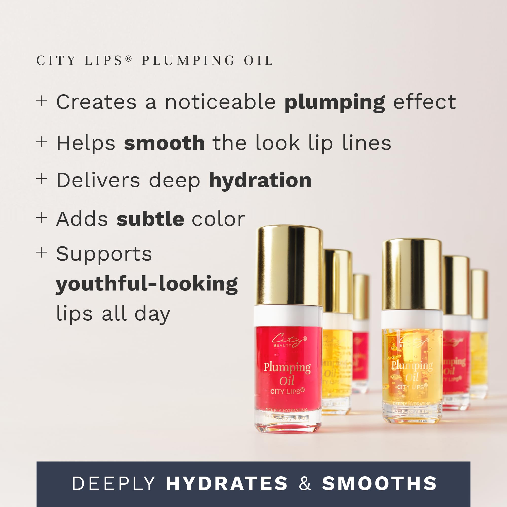 City Beauty City Lips Plumping Oil – Hydration, Plumping & Anti-Aging Lip Care