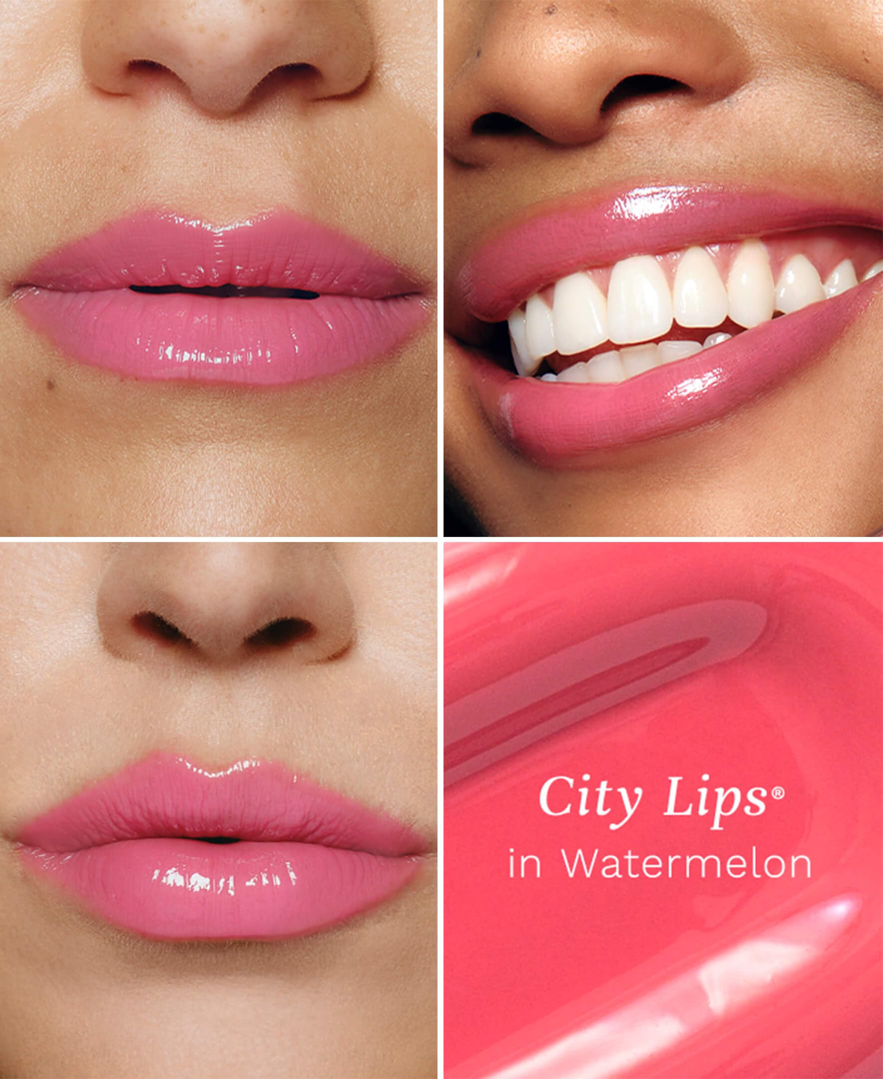 City Beauty City Lips Watermelon Plumping Lip Gloss – Hydration & High Shine
