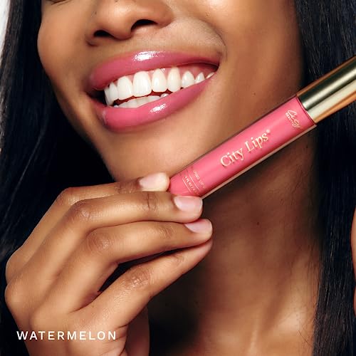 City Beauty City Lips Watermelon Plumping Lip Gloss – Hydration & High Shine