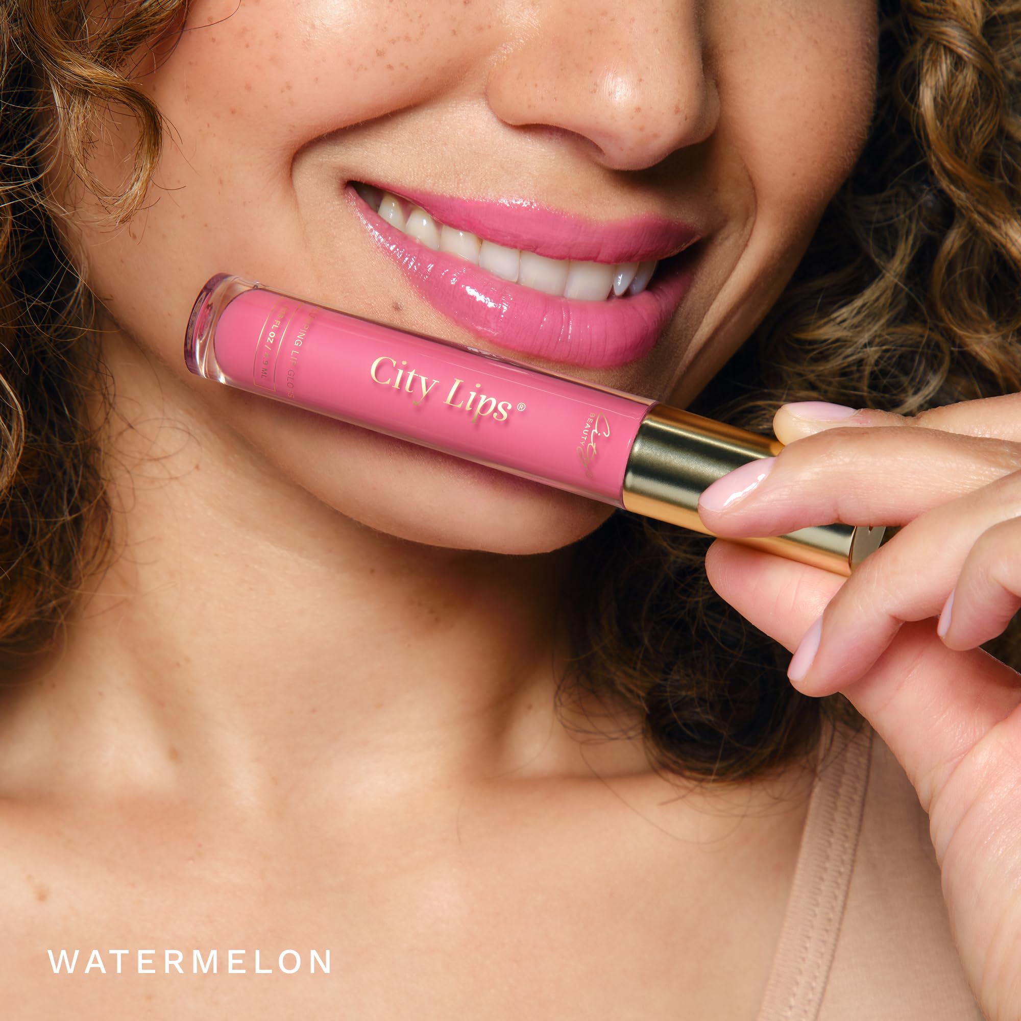 City Beauty City Lips Watermelon Plumping Lip Gloss – Hydration & High Shine