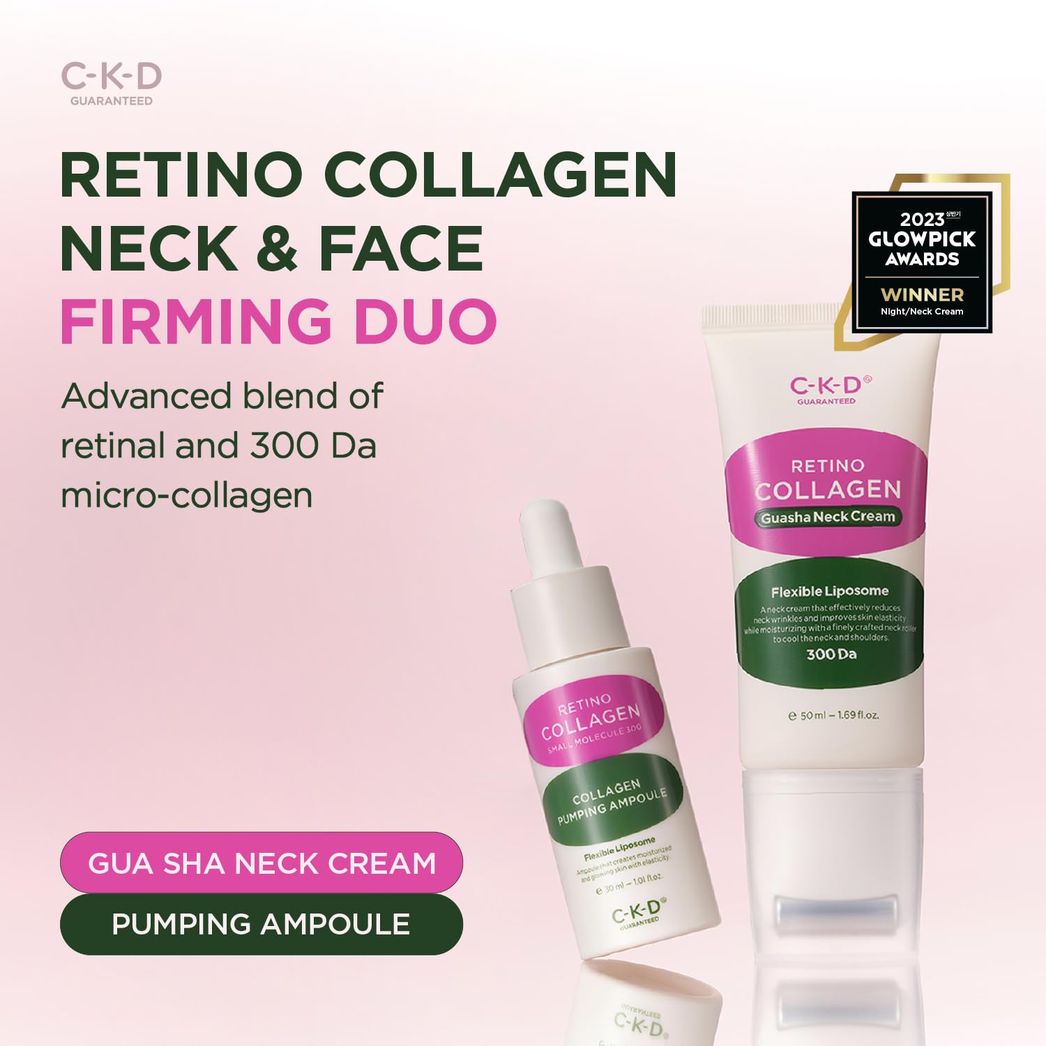 CKD Retino Collagen Neck Cream & Facial Serum Duo Set – Firming & Hydration