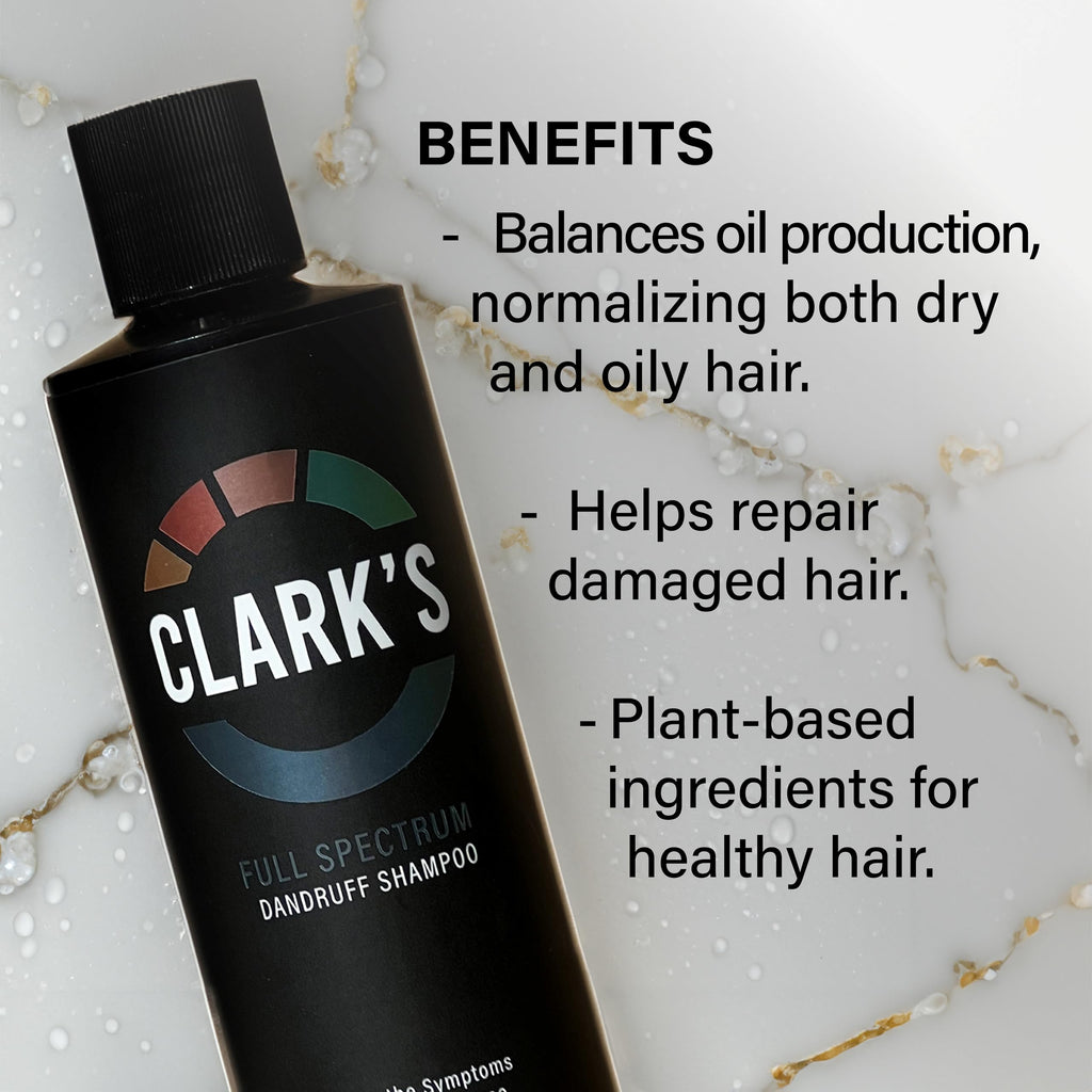 Clark's Full Spectrum Dandruff Shampoo with Coal Tar, Salicylic Acid, and Sulfur – 8 Fl Oz