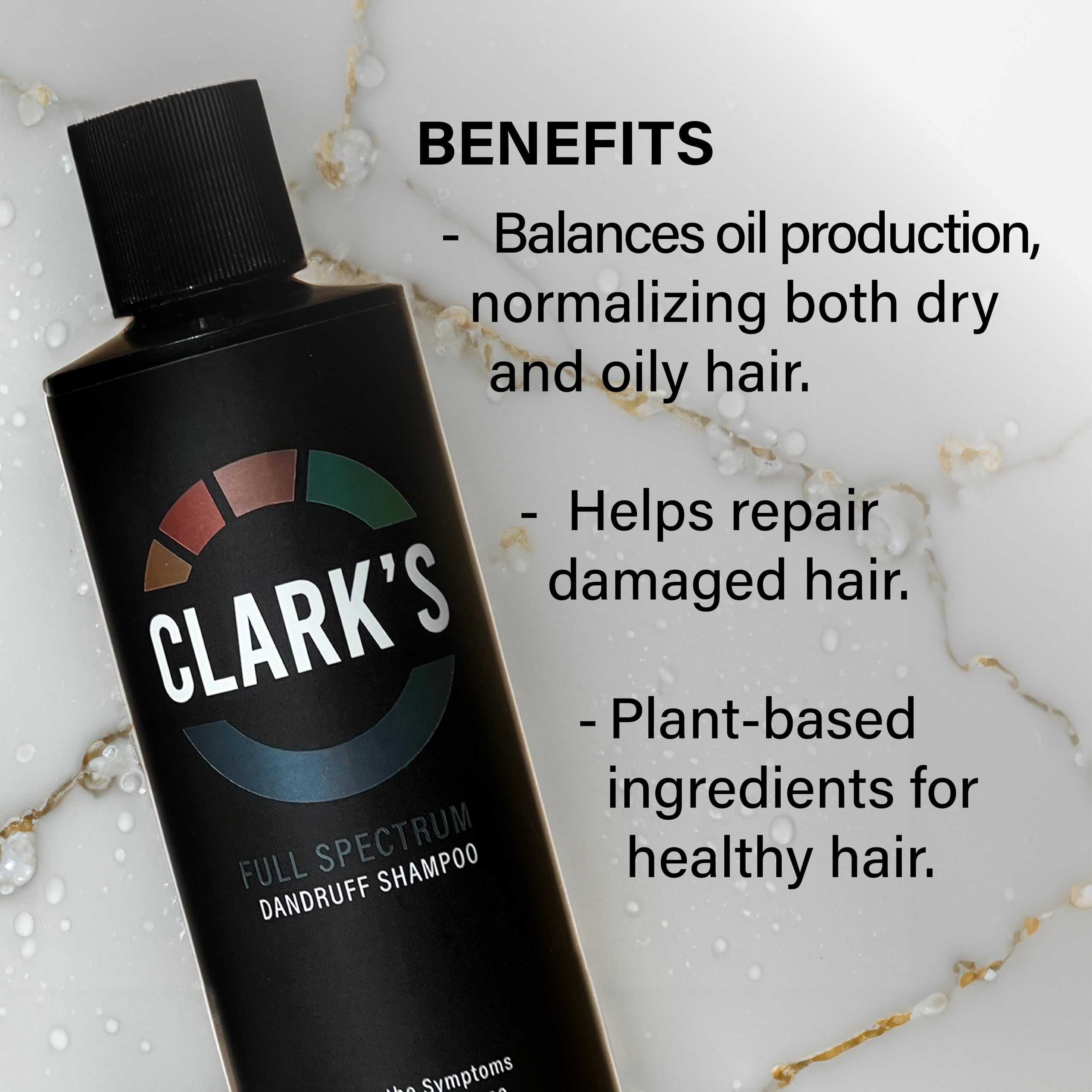 Clark's Full Spectrum Dandruff Shampoo with Coal Tar, Salicylic Acid, and Sulfur – 8 Fl Oz