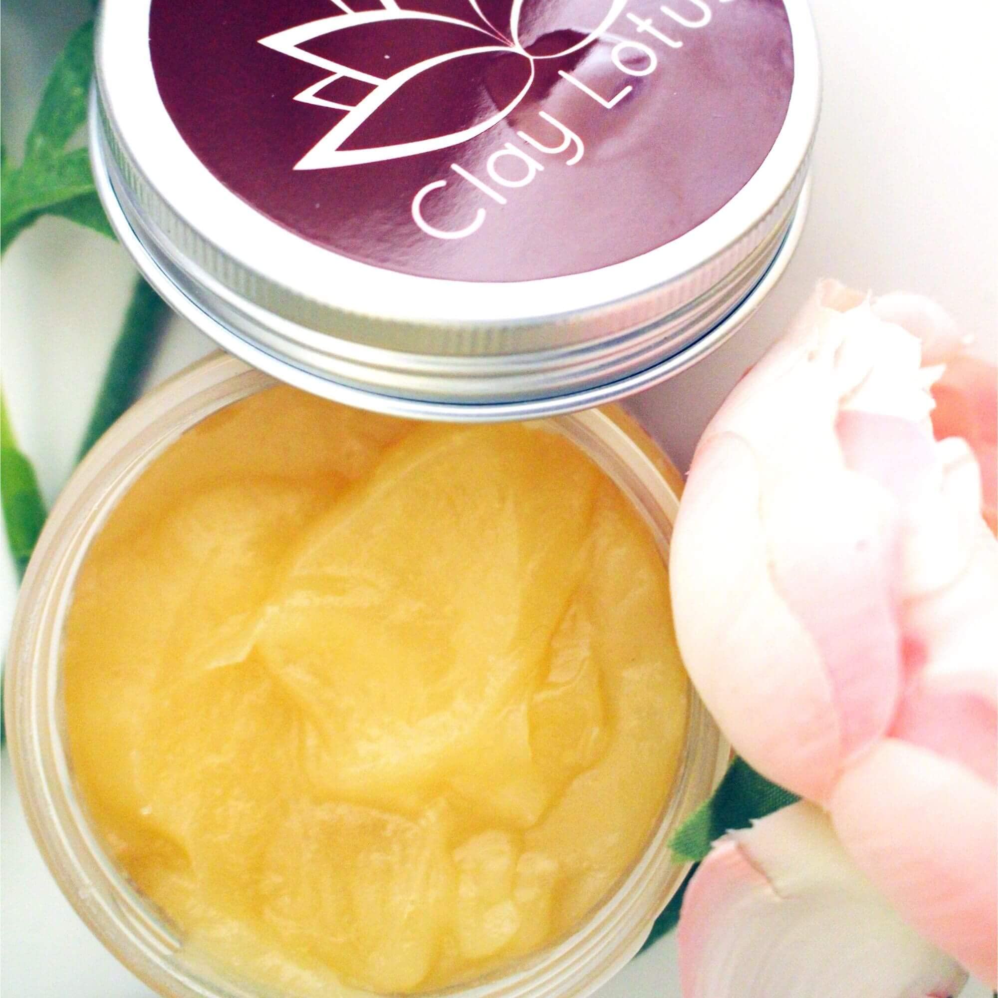Clay Lotus Organic Face Wash - Gentle, Hydrating Cleanser with Jojoba & Sandalwood | 100% Natural