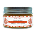 Clay Lotus Organic Face Wash - Gentle, Hydrating Cleanser with Jojoba & Sandalwood | 100% Natural
