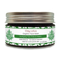 Clay Lotus Organic Face Wash for Acne-Prone, Oily Skin | Tea Tree & Neem | Vegan