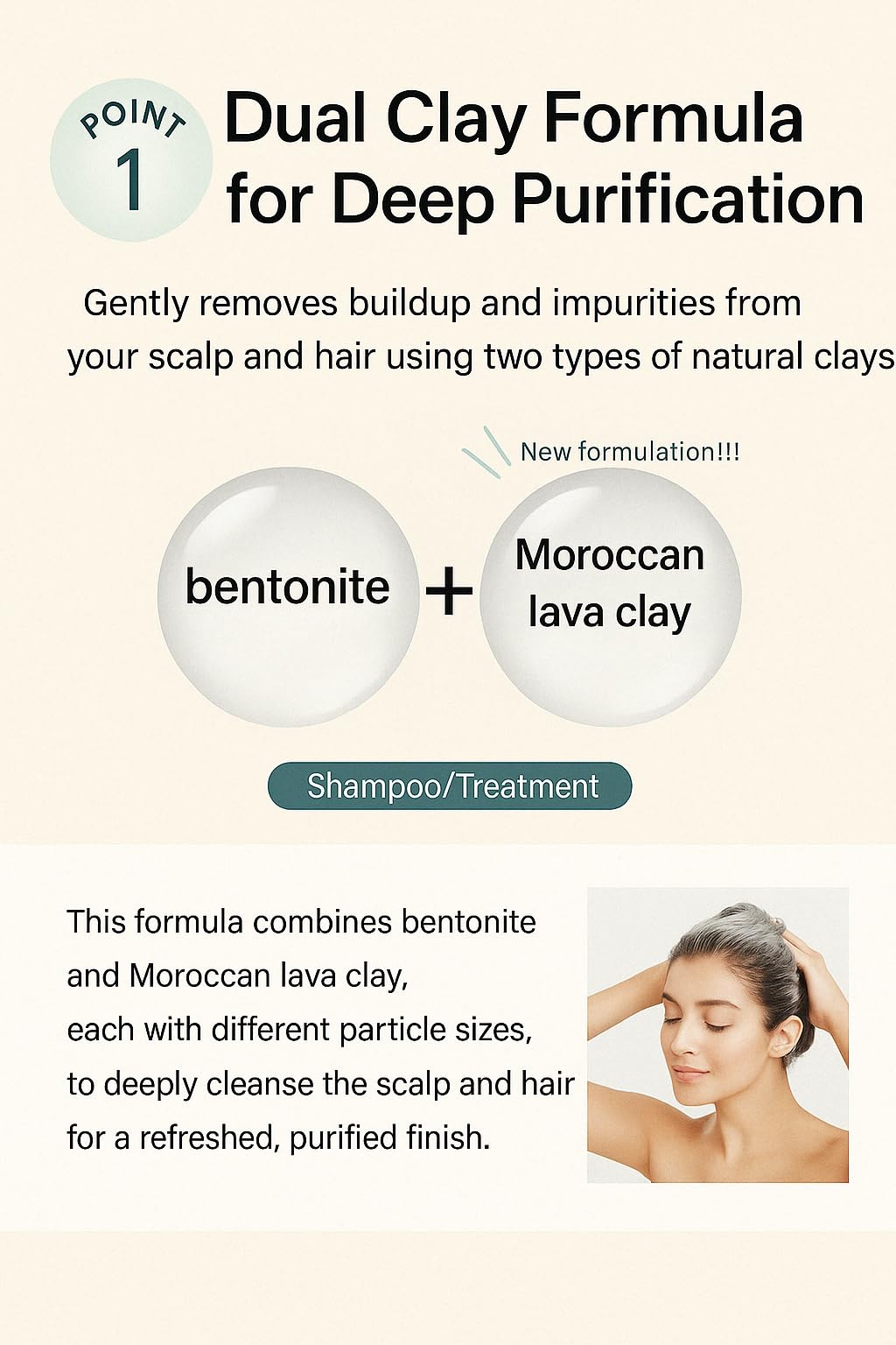 Clayge SR Shampoo & Conditioner Set – Moroccan Clay Hair Repair, Spa-Inspired Formula, 2 × 500ml, Made in Japan