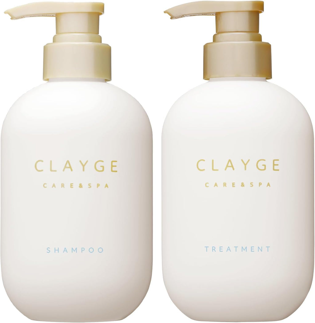 Clayge SR Shampoo & Conditioner Set – Moroccan Clay Hair Repair, Spa-Inspired Formula, 2 × 500ml, Made in Japan