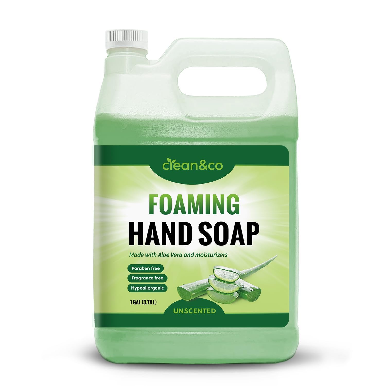clean&co Foaming Hand Soap — Unscented Refill Bulk 1 Gallon (128 oz)