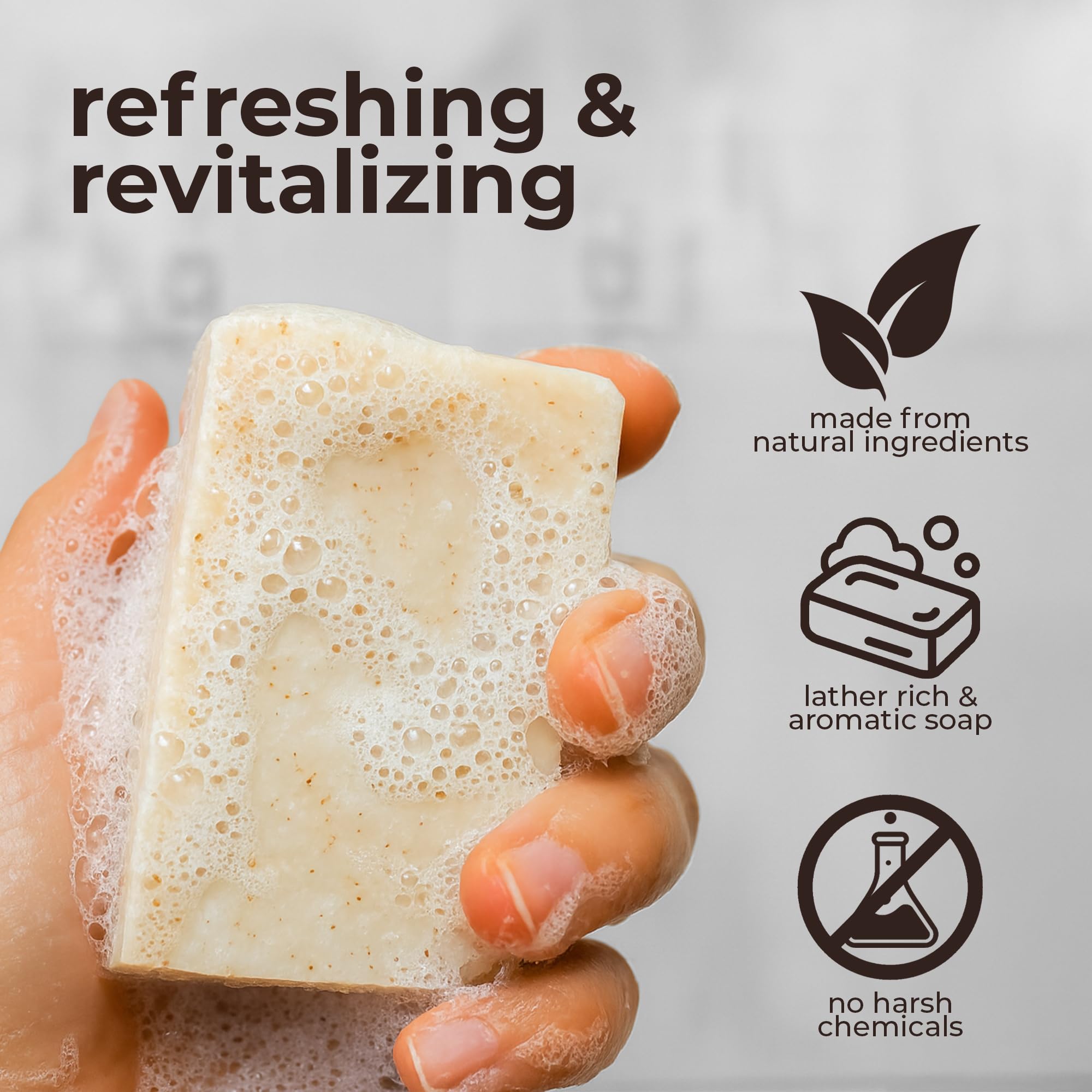 Cleanbar All Natural Bar Soap Trio – Mint to Be, In Full Bloom, Time to Chillax (4.5 oz each)