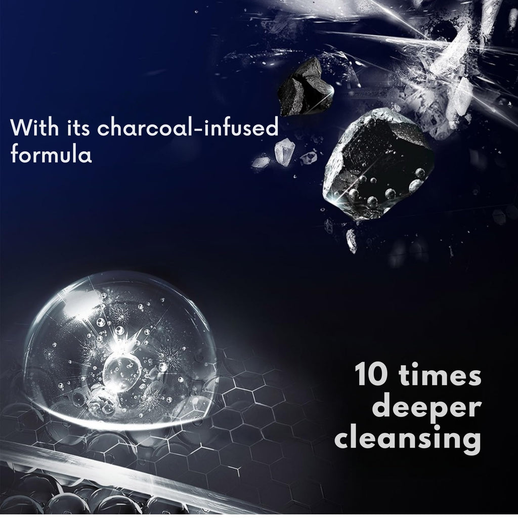 CLEAR Men Deep Cleansing Shampoo with Charcoal & Mint – Anti-Dandruff, 11.8 fl oz