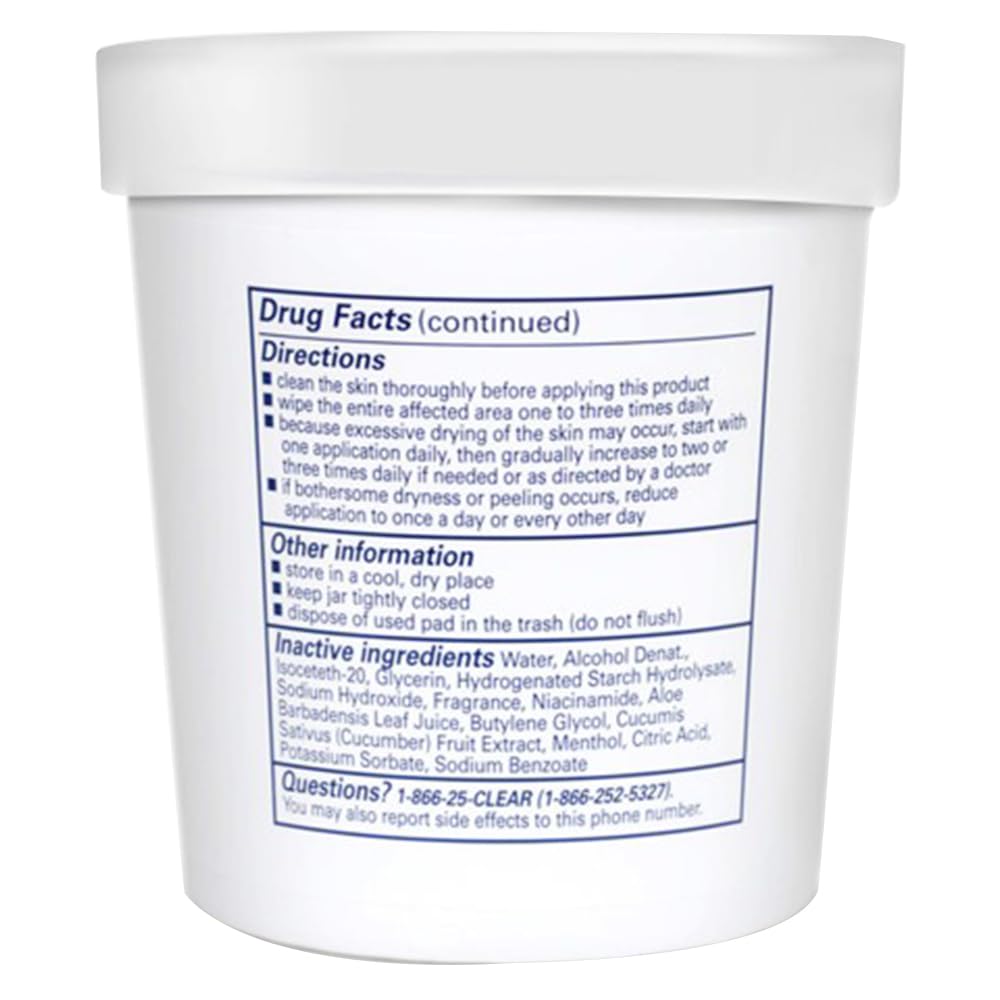 Clearasil 5-in-1 Acne Treatment Pads — Stubborn Acne Control, 90 Pads (3-Pack)