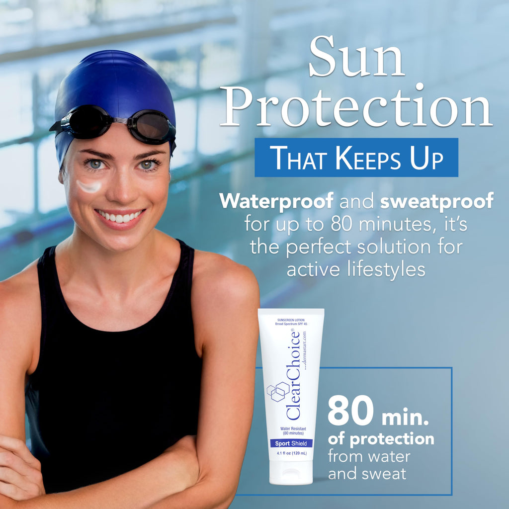 ClearChoice Sunscreen for Face SPF 45 | Oil-Free, Reef-Safe, Broad Spectrum, 4oz