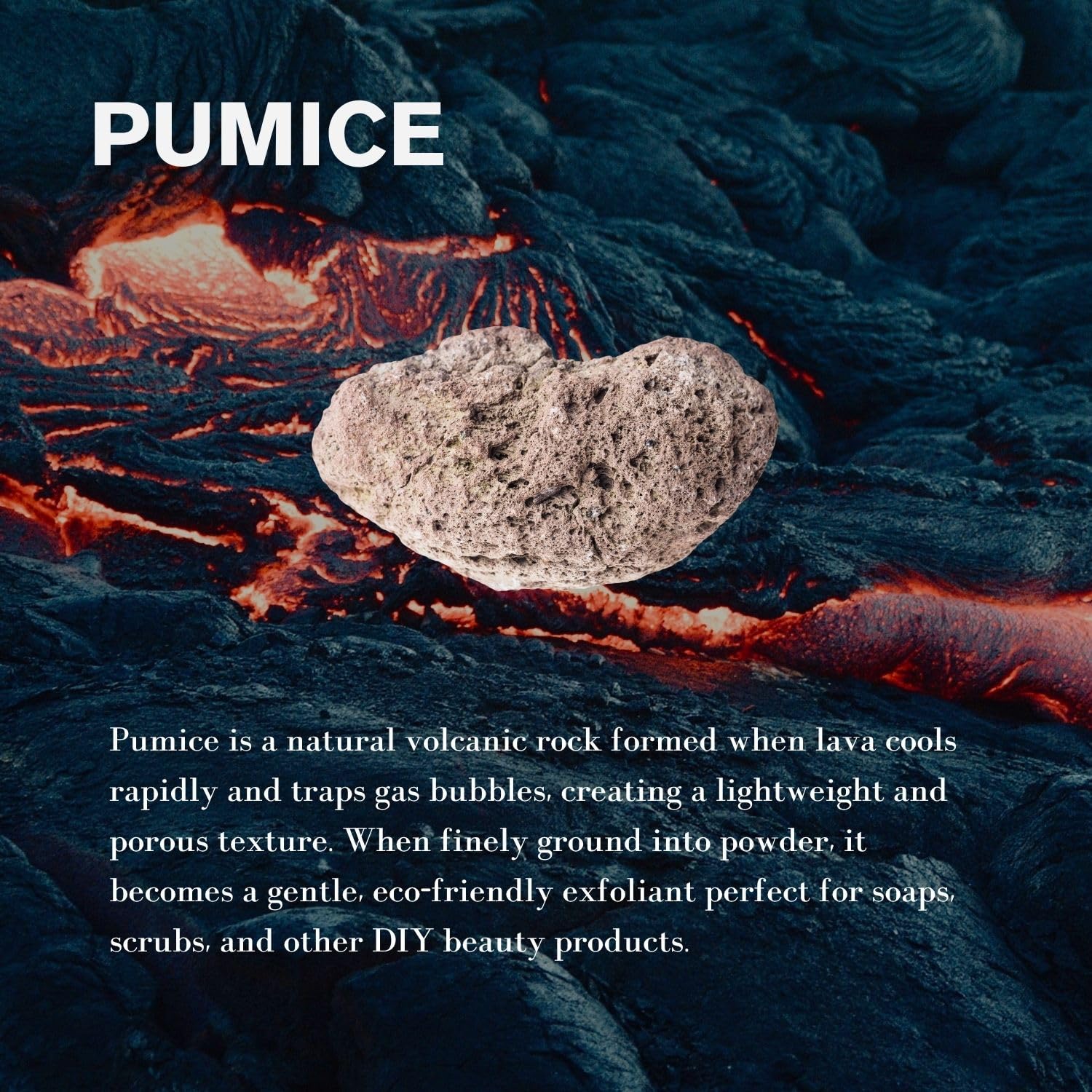 ClearLee Cosmetic Grade Pumice – 100% Pure Volcanic Exfoliant for DIY Skincare (1lb Powder)