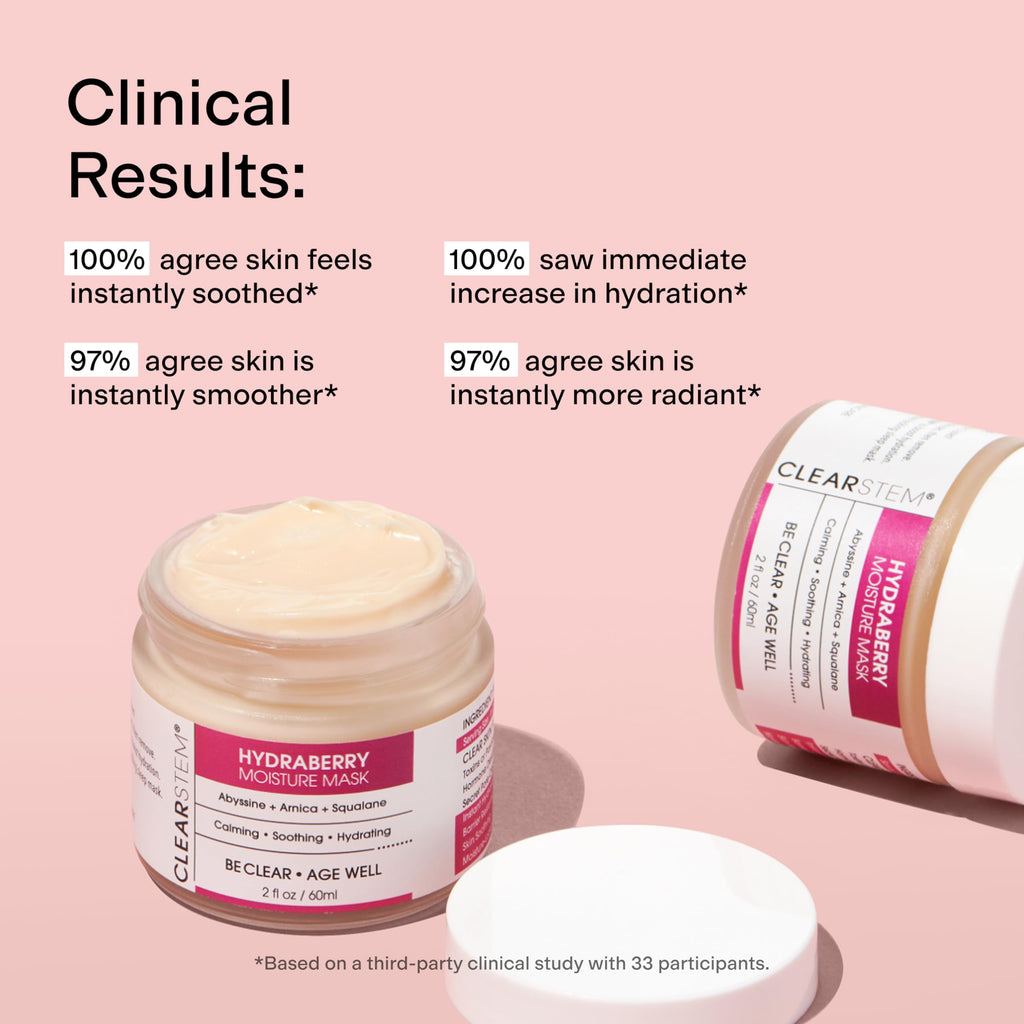 CLEARSTEM Hydraberry Night Mask — Overnight Hydration with Ceramides & Arnica