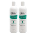 Cleure Hydrating Fragrance Free Conditioner – Hypoallergenic, SLS & Paraben Free, Unscented – Pack of 2 (12 fl oz)