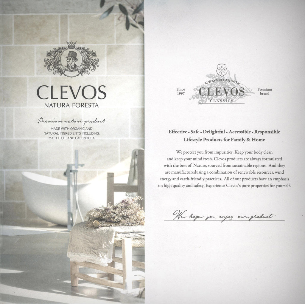 Clevos Natura Foresta Organic Shampoo – Oily Scalp, Rumohra Scent, Sulfate-Free, Vegan