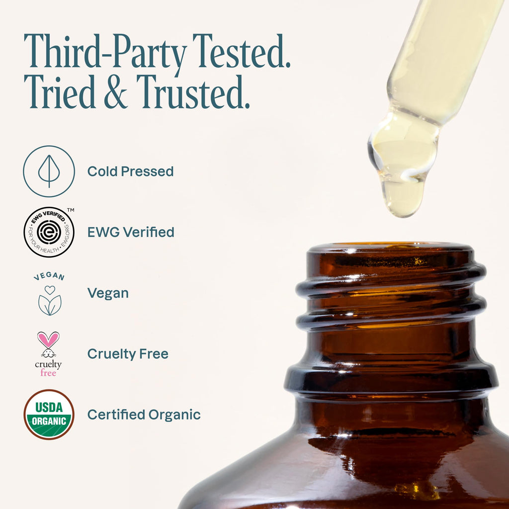 Cliganic Organic Hemp Seed Oil – 100% Pure Cold Pressed, Unrefined for Skin, Face & Hair