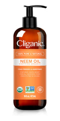 Cliganic Organic Neem Oil 16oz – 100% Pure, Cold-Pressed, Non-GMO
