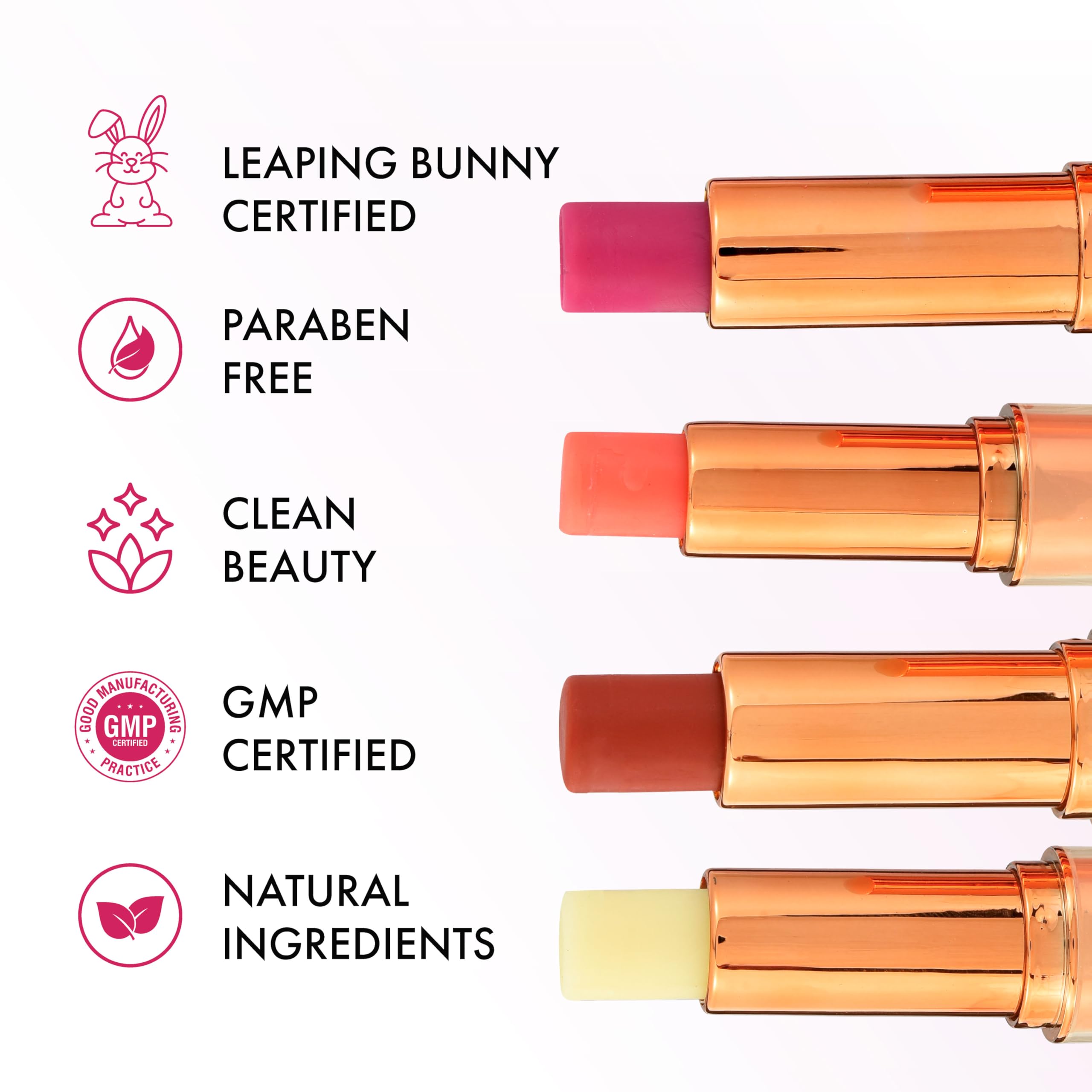 Clinexil Lushlips Tinted Lip Balm – Radiant Ruby, 10% Squalane & Ceramides
