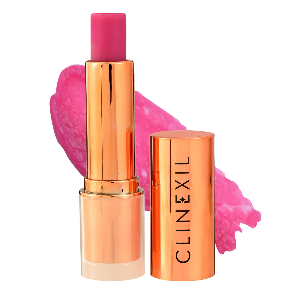Clinexil Lushlips Tinted Lip Balm – Radiant Ruby, 10% Squalane & Ceramides
